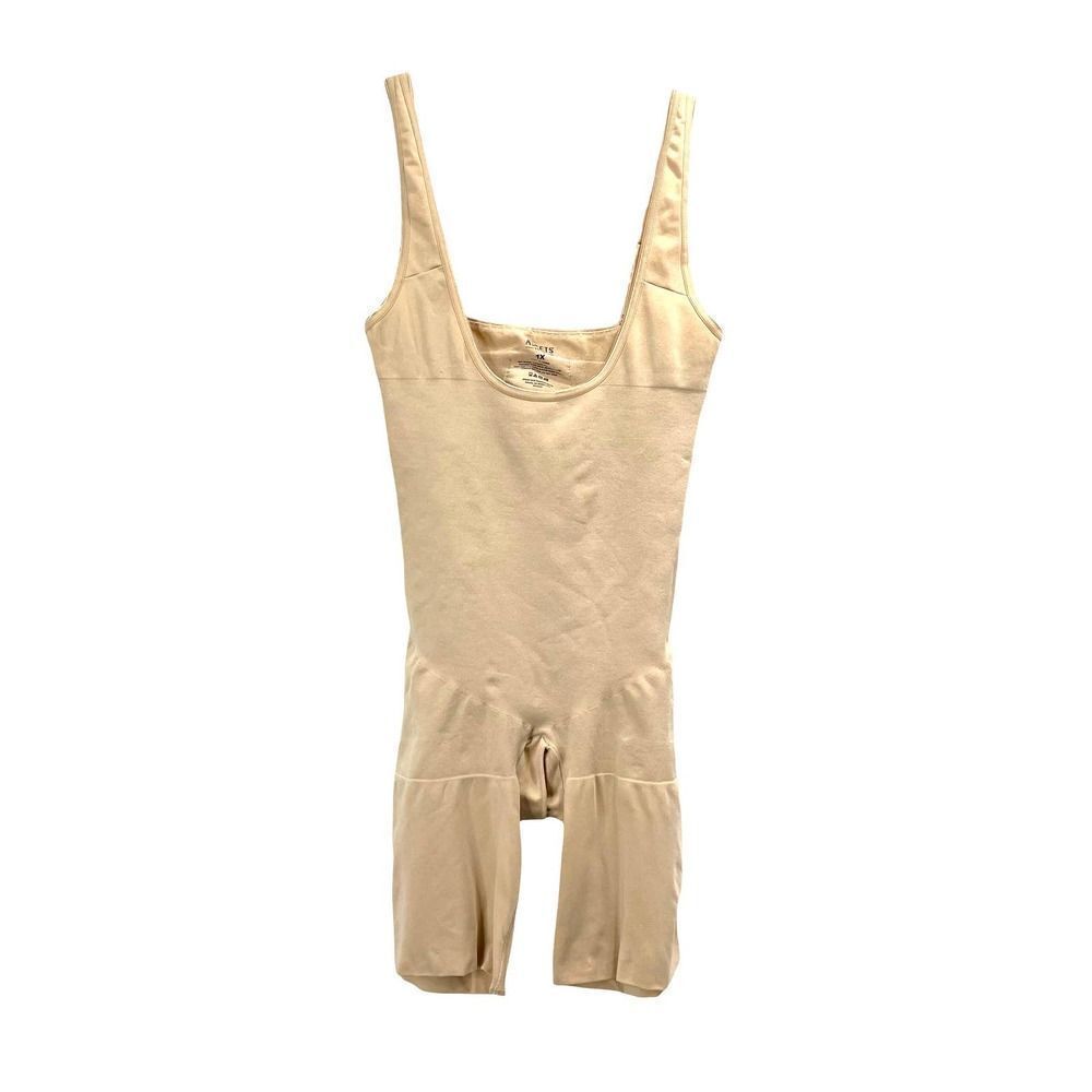 Spanx Assets‎ one piece shapewear bodysuit Sz 1X nude beige